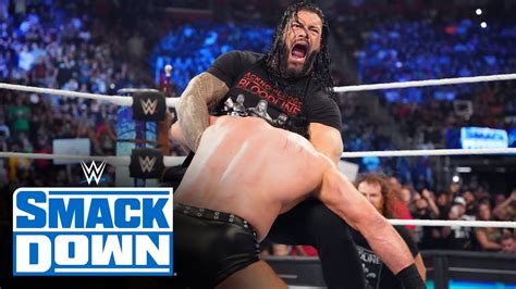 roman reigns issues a ruthless guarantee to drew mcintyre smackdown aug 26 2022 youtube