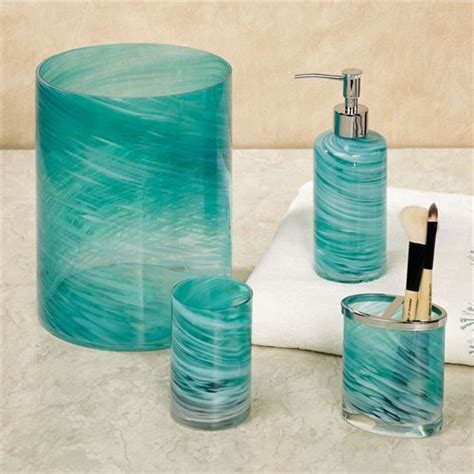 Coral colored bathroom accessories see offer details. Coral Reef II Lotion Soap Dispenser Teal (With images ...