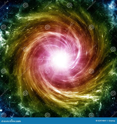 Colored Spiral Galaxy Stock Image Image Of Plasma Infinity 62974841