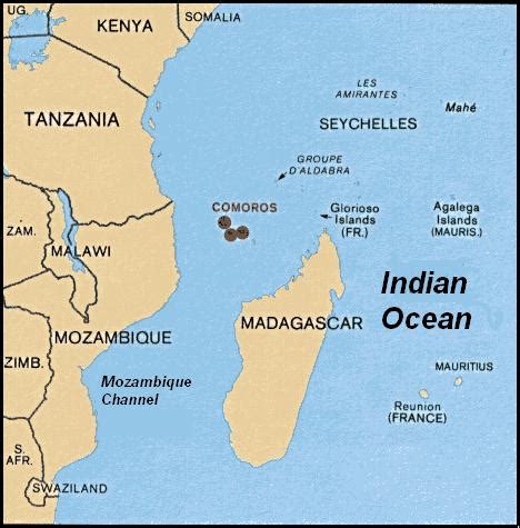 Comoros map by openstreetmap engine. Comoros Carte
