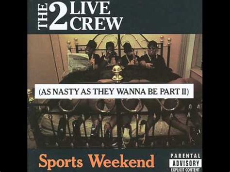 Over at newstalk, a series of schedule changes have seen dr ciara kelly's lunchtime live replacing george hook's show and sarah mcinerney and chris donoghue's newstalk drive replaced by ivan. The 2 Live Crew Sports Weekend Disco Completo - YouTube