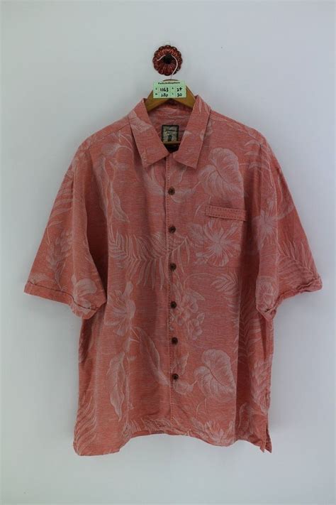 Jamaica Jaxx Button Down Hawaiian Silk Shirt Mens Xxlarge Etsy