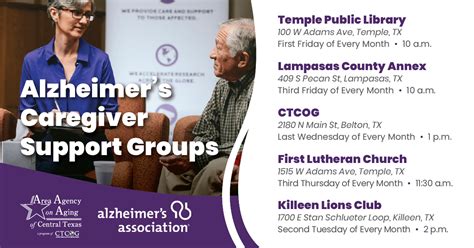 alzheimer s association and aaact expand support group offerings in central texas area agency