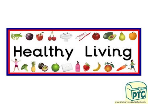 Not only this, it also protects us from various however, to live a healthy life, we have to take care of many things. 'Healthy Living' Display Heading/ Classroom Banner ...