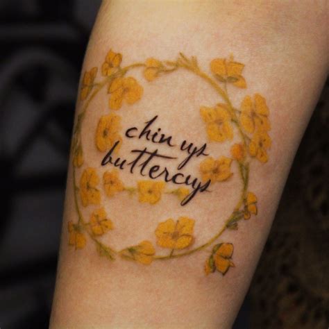 Find most beautiful flower tattoos designs, ideas and variety of art. Chin up buttercup, everything's going to be just fine. # ...