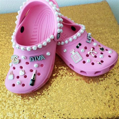 Bling Crocs Made By The Blingionaire Pink Crocs Crocs Fashion Crocs