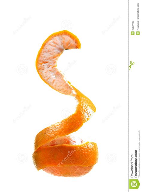 Peeled Orange Stock Image Image Of White Background 30600029