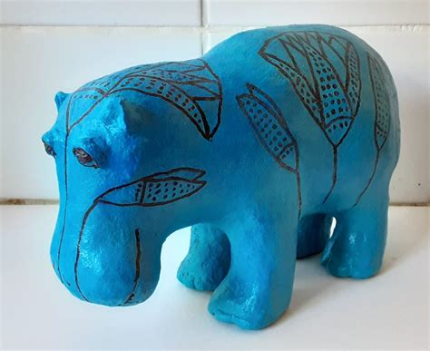 William The Blue Hippo Ultimate Paper Mache