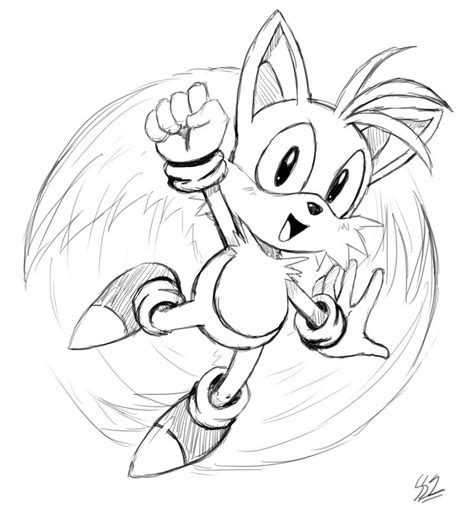 Printable Sonic And Tails Coloring Pages