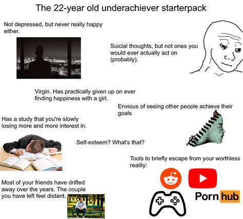 I Ll Add Another Semi Depressed Starterpack To The Pile Cause I Felt