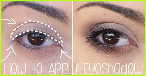 how to apply eyeshadow properly for beginners tutorial pics