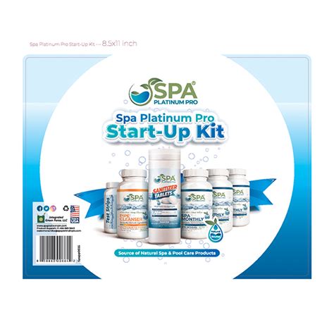 Spa Water Treatment Start Up Kit Spa Platinum Pro Hot Tub Spa And Pool Products All Made
