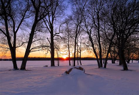 Snow Color Sunset A Very Cold New Years Eve Sunset Chris Sorge Flickr