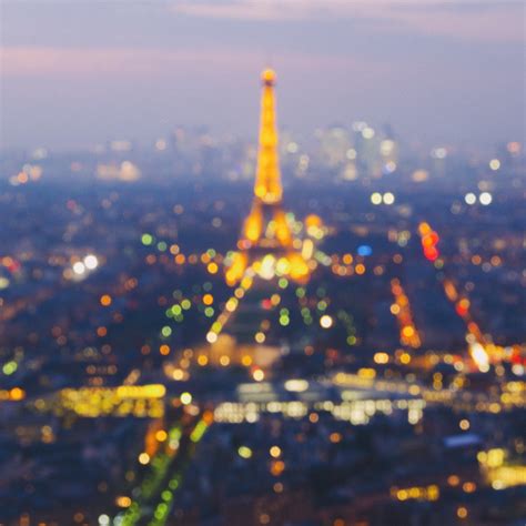 French Bokeh View Of The Eiffel Tower From The Tour Montpa Flickr
