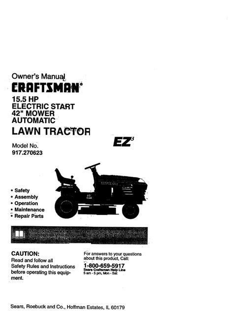 Craftsman 917270623 Owners Manual Pdf Download Manualslib