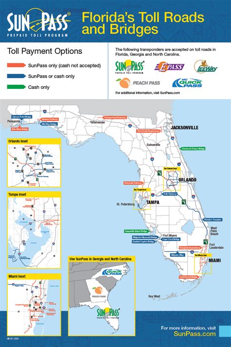 Florida Toll Roads Map United States Map