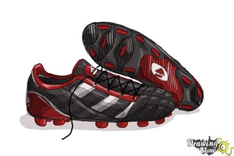 How To Draw Soccer Cleats Drawingnow