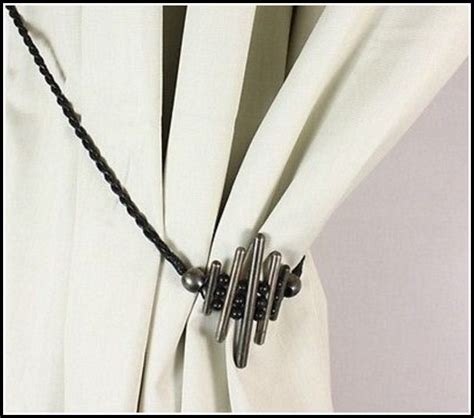 Metal Curtain Tie Back Hooks Curtains Home Design Ideas