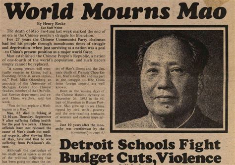World Mourns Mao | Ann Arbor District Library