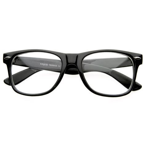 Vintage Inspired Eyewear Original Geek Nerd Clear Lens Horn Rimmed Glasses Horn Rimmed Glasses