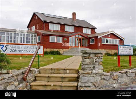 Malvinas House Hotel Stanley Falkland Islands Stock Photo Alamy