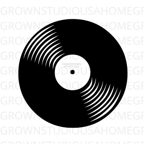 Record Svg Vinyl Record Vector Svg Music Clipart Commercial Etsy