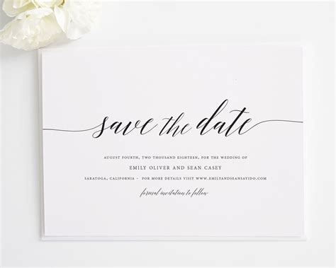 Delicate Romance Save The Date Cards In 2021 Save The Date Wording