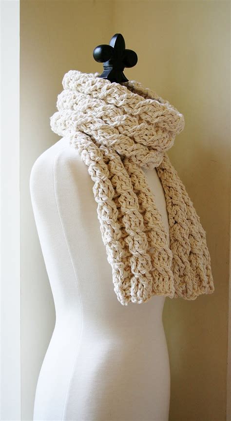 crochet scarf pattern womens cabled scarf pattern crochet