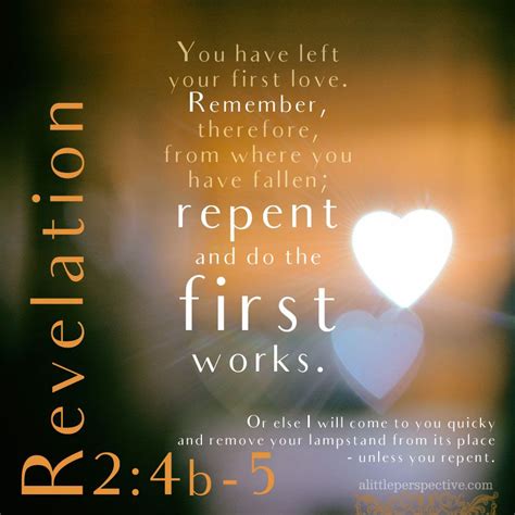 You Have Left Your First Love Remember Therefore From Where You Have