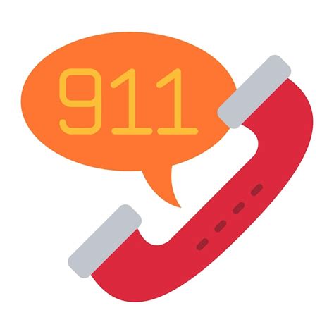 Premium Vector Call 911 Icon