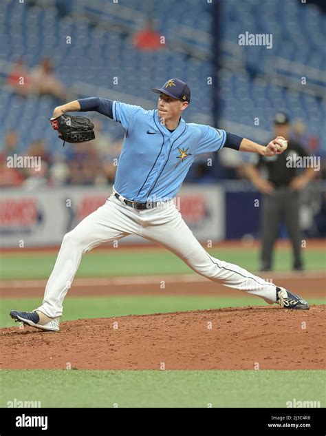 St Petersburg Fl Usa Tampa Bay Rays Relief Pitcher Ryan Yarbrough
