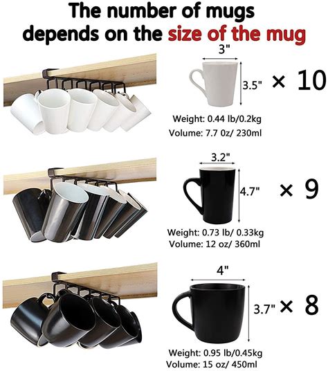 For example, you can put up some hooks on the wall, above the sink. 12-Hook Iron Under Cabinet Mug Hanger