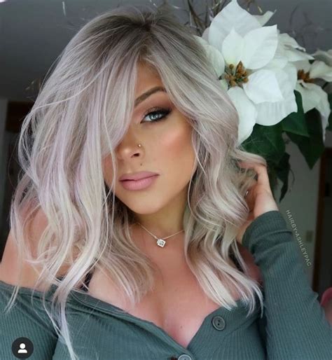 Platinum Blonde Tones And Icy Blue Silver Hair Styles Just Trendy Girls