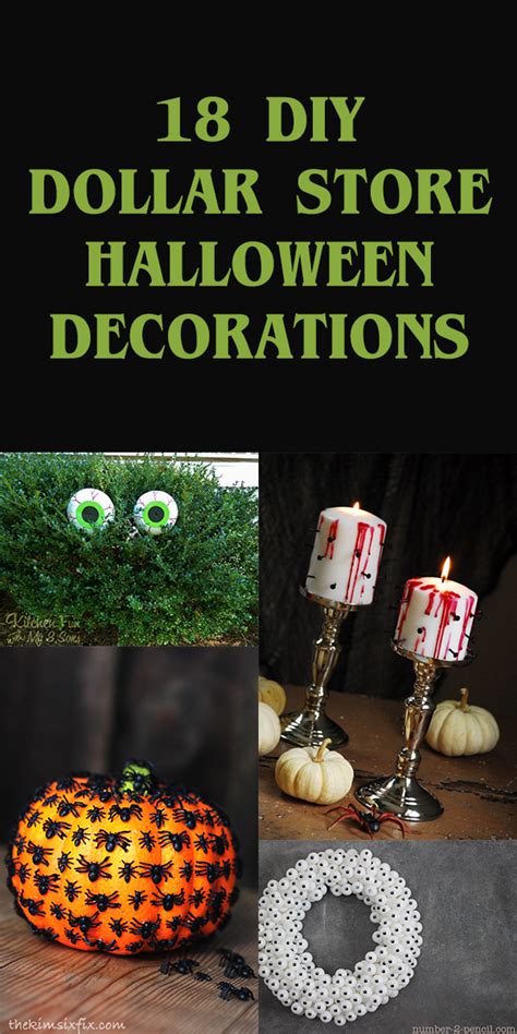 Diy Dollar Store Halloween Decorations
