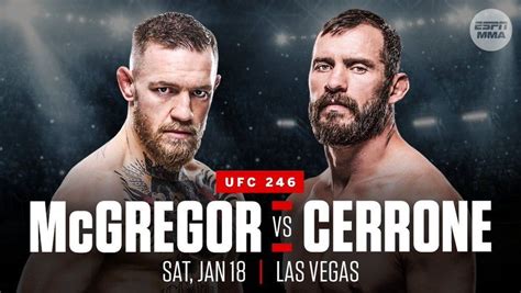 Ufc 246 Live Stream How To Watch Mcgregor Vs Cerrone From Anywhere