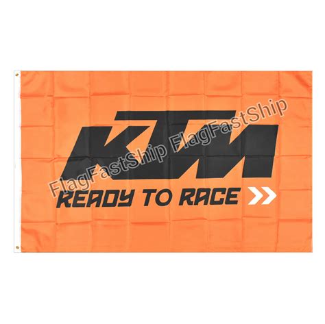 Ktm Racing 3x5 Flag Banner Sport Motorcycle Garage Biker Fast Free Shipping