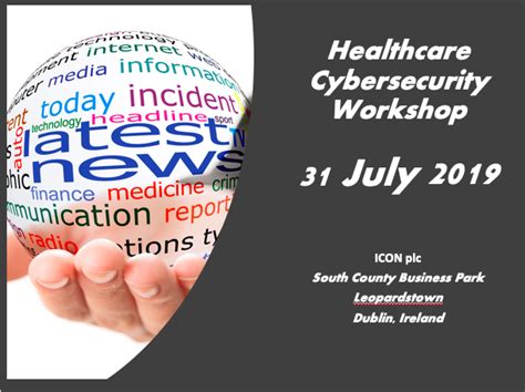 healthcare cybersecurity workshop dublin ireland