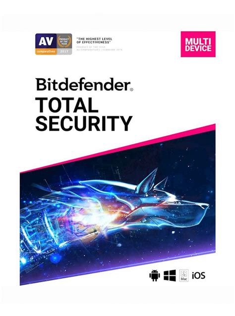 Bitdefender Total Security 2020 5 Device 1 Year Subscription Android Mac Windows Ios