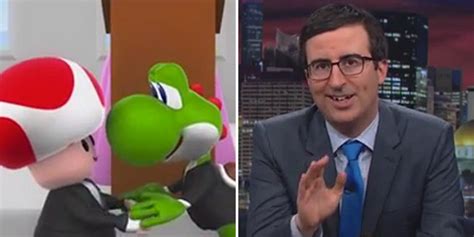 John Oliver Takes A Look At The New Gay Marriage Friendly Nintendo Universe
