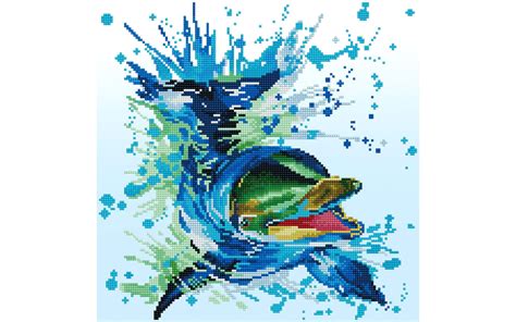 DIAMOND DOTZ Flipper Dolphin Facet Art Kit 6 Pieces Walmart Com