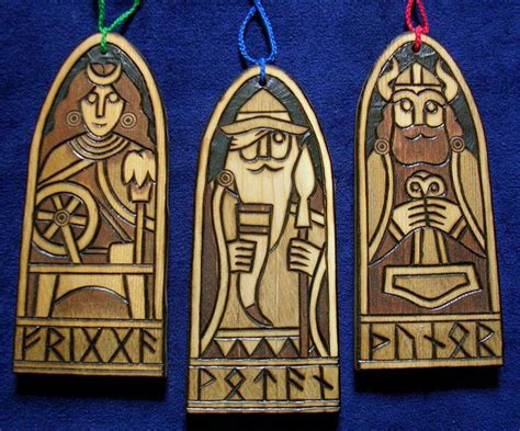 Aesir Yule Ornaments Viking Art Norse Pagan Viking Christmas