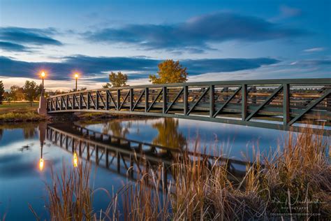 Photograph Of Sloans Lake Footbridge Denver Colorado