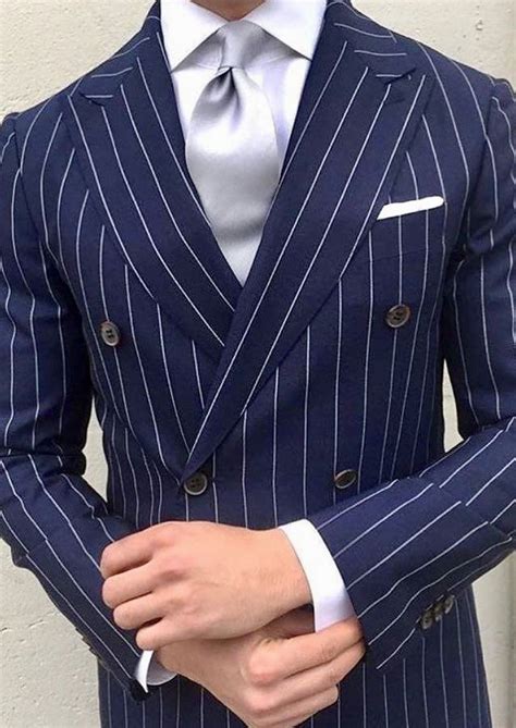 Blue Pinstripe Suit Fashion Suits For Men Suit Fashion Mens Fashion