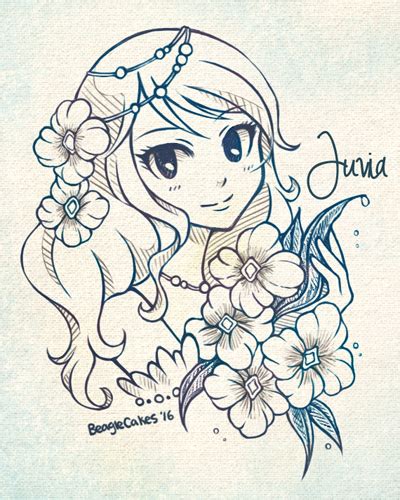 Fairy tail oc|bonitta kingstone and lunka by shisaireru on deviantart. It's Juvia from Fairy Tail! Pencil drawing then some Photoshop edit / color alteration. Rest of ...