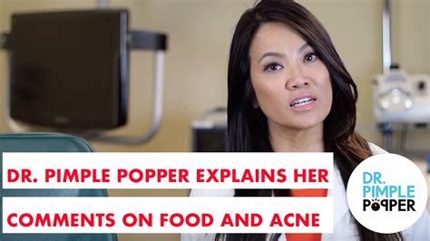 Dr Pimple Popper Explains Her Comments About Food And Acne