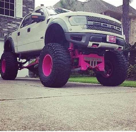 Pink Lifted Ford Raptor 💗 Jacked Up Trucks Trucks Sexy Trucks