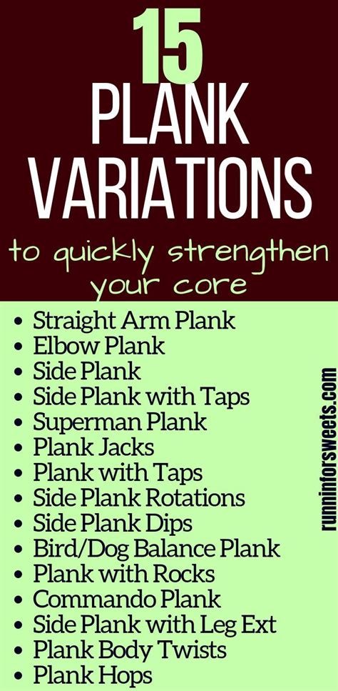 15 Plank Variations To Quickly Strengthen Your Core