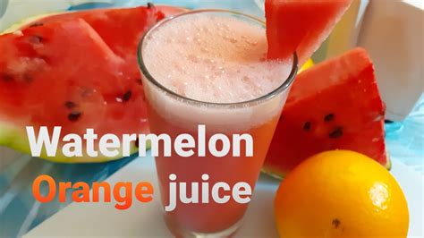 Watermelon Orange Juice Refreshing Drink Youtube