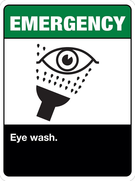 Eye wash and safety shower. Eye Wash Station Checklist +Spreadsheet - Eye Wash Station Safety Sign