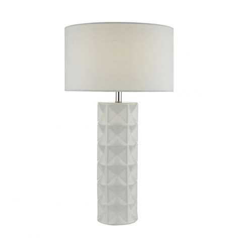 Botanical beauty combined with midcentury table lamp inspiration make our flora white table lamp a naturally inspired stunner. Large White Table Lamp Geometric Complete - Lighting and ...
